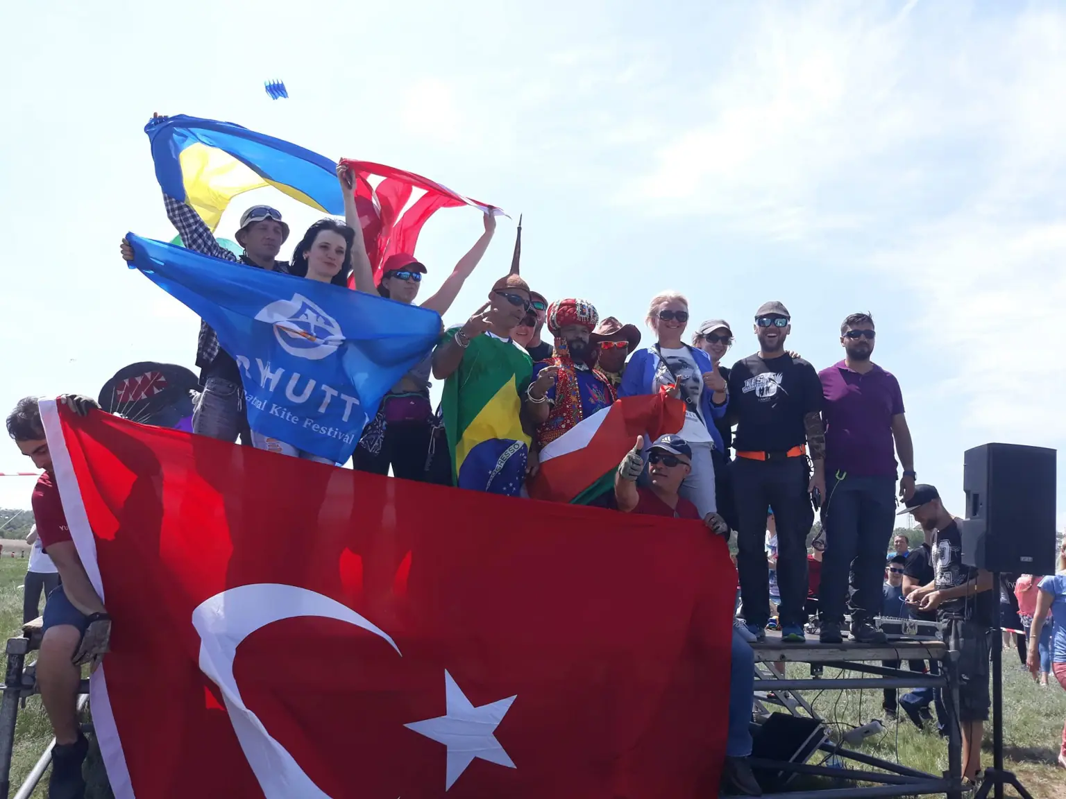 Kite Wings team during a festival event